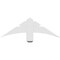Ekena Millwork Alberta Architectural Grade PVC Gable Bracket, 36"W x 12"H x 2"D x 4"F, 8/12 Pitch GBP036X12X0204ALB00 - alternate 2